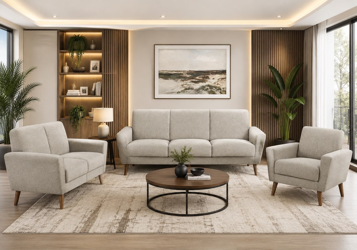 3-piece sofa set — in stock at $999